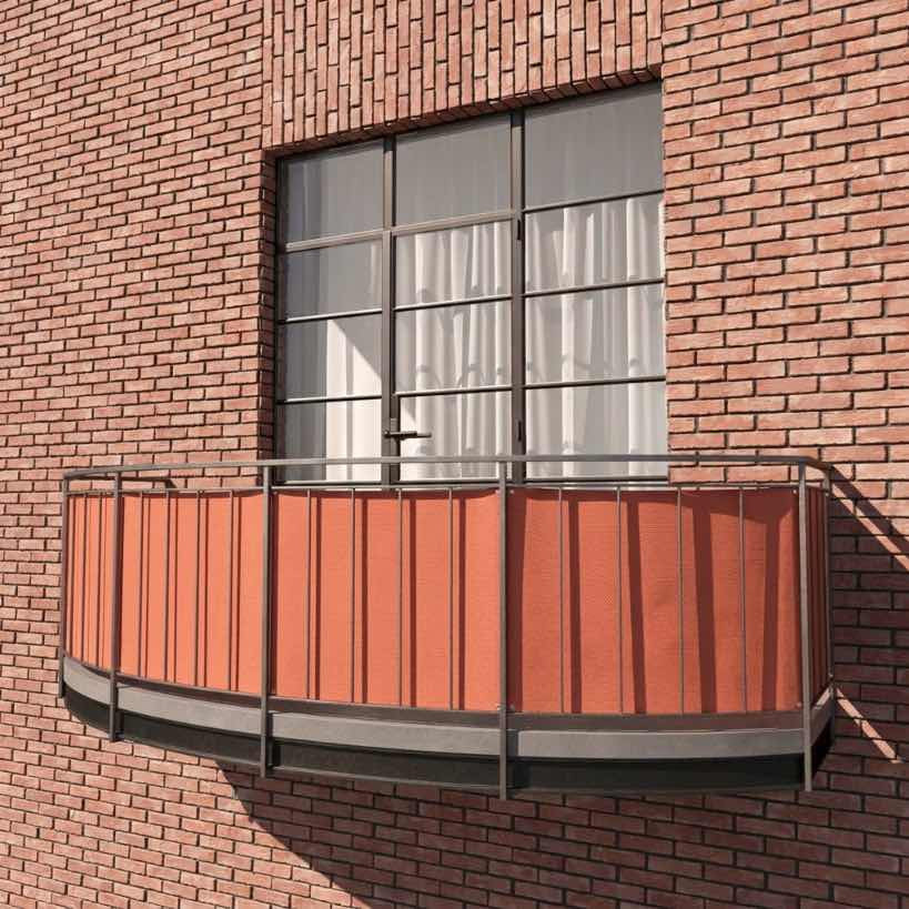 Balkongskjerming i Sunproof olefin