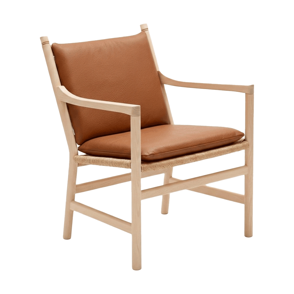 Putesett til Wegner CH44 i skinn