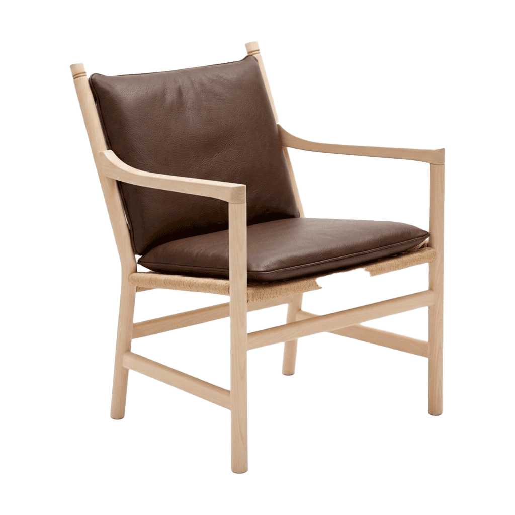Putesett til Wegner CH44 i skinn