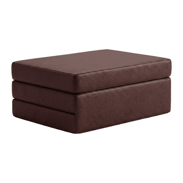 Foldemadrass på mål i kunstskinn - Aubergine - S3103