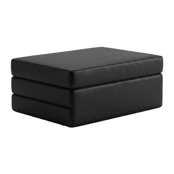 Foldemadrass på mål i kunstskinn - Black - S3107