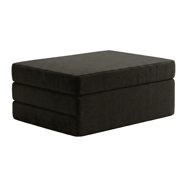 Foldemadrass på mål i velour - Black - S6014