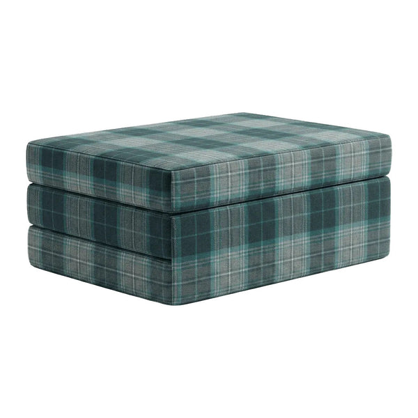 Foldemadrass på mål i mønstret ull - Midnight Navy - S7209