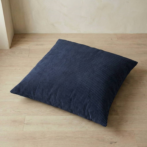 Gulvpute på mål i velvet - Denim - S2509
