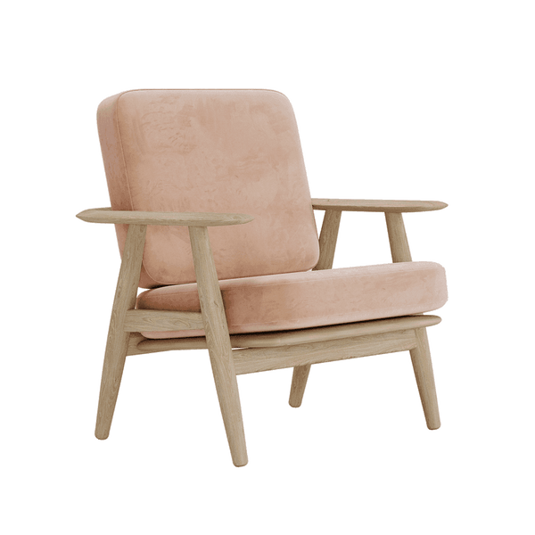 Putesett til Wegner GE 240/290 i velour - Velour - Peony - S6005.