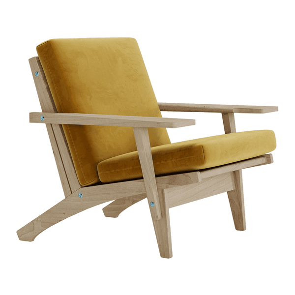 Putesett til Wegner GE 370 i velour - Spice - S6021.
