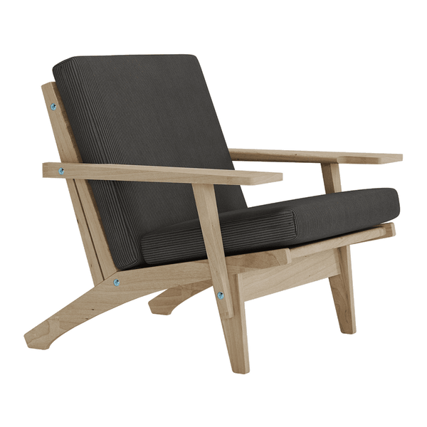 Putesett til Wegner GE 370 i velvet - Iron - S2511