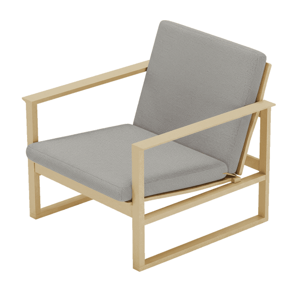 Putesett til Børge Mogensen 2256 i ull - Light grey - S8106