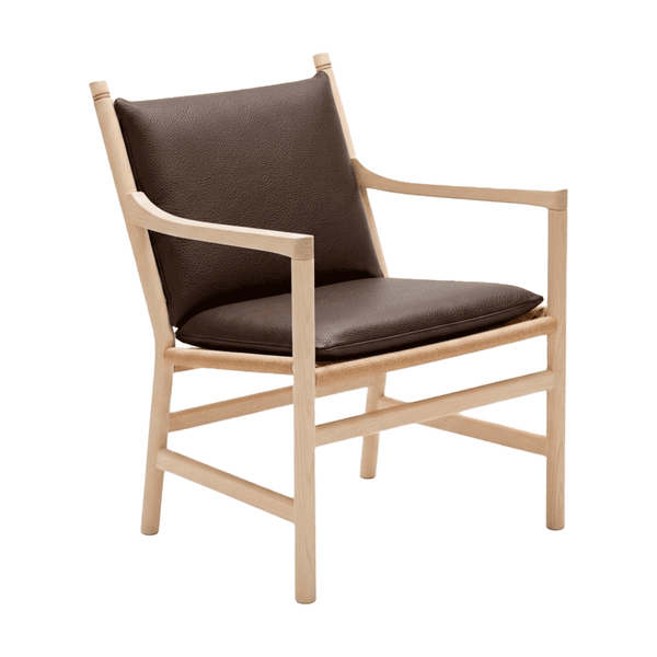 Putesett til Wegner CH44 i skinn - Dark brown - S3002