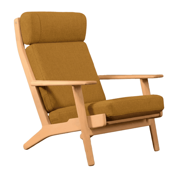 Putesett til Wegner GE 290A i ull - Yellow - S7005