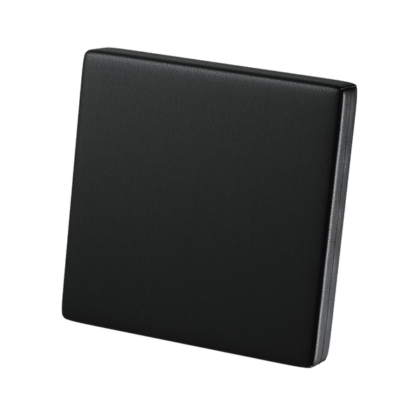 Ryggpute på mål i kunstskinn - Black - S3107.
