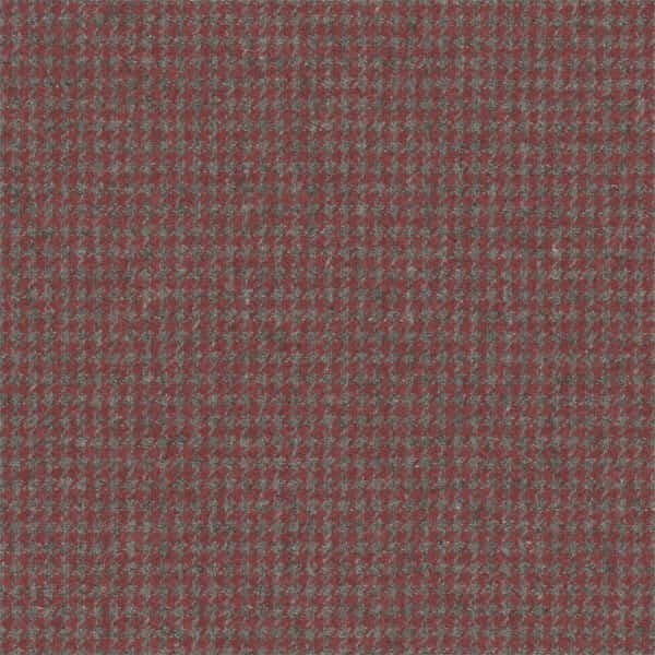 Stoffprøve – Sherlock i ull, mønstret - Pomegranate - S7106